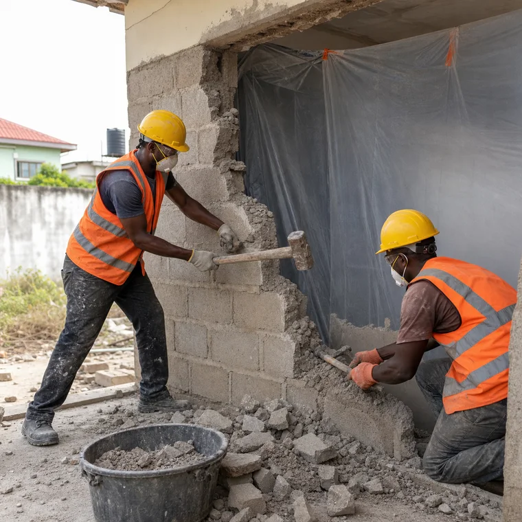 Demolish Masonry Walls