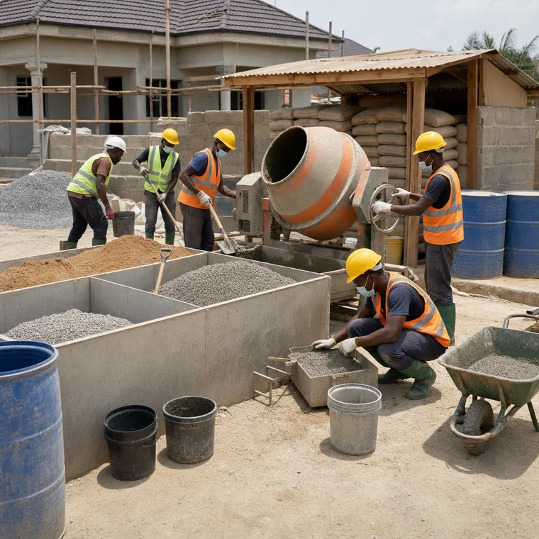 Set Up and Operate Site Concrete Mixing Station