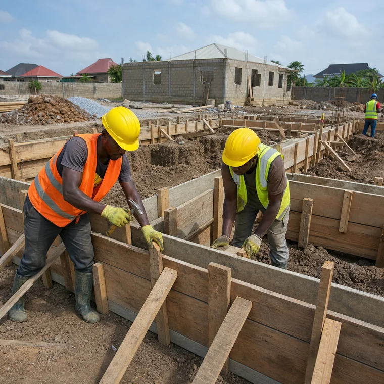 Install and Strike Foundation Formwork
