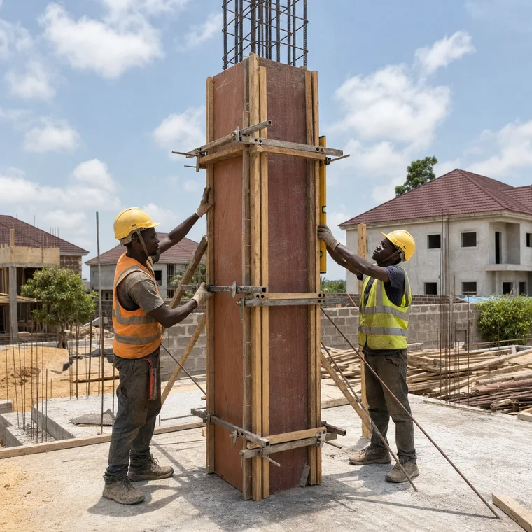 Install and Strike Column Formwork
