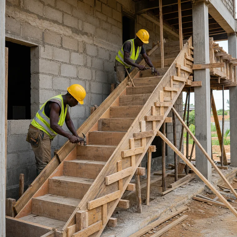 Install, Prop and Strike Staircase Formwork