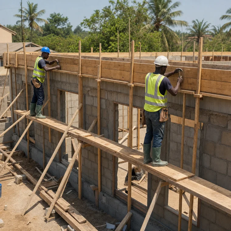 Install and Strike Lintel and Ring-Beam Formwork