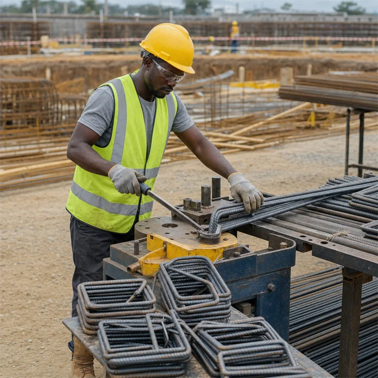 Cut and Bend Reinforcement Steel Bars