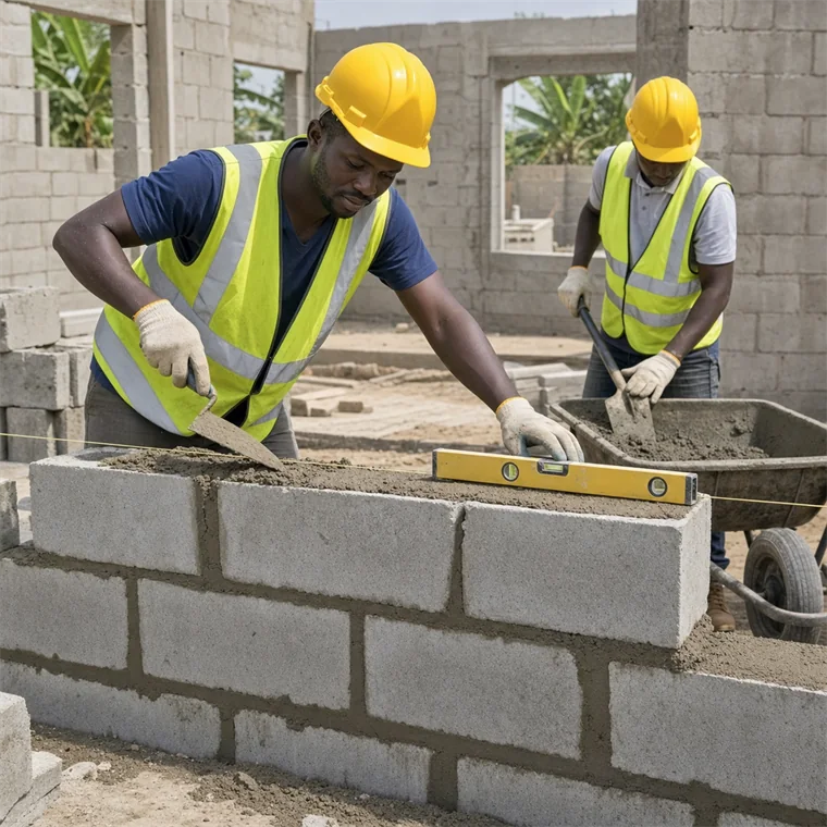 Lay 8-Inch Concrete Blocks