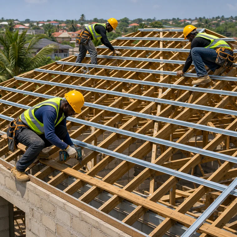 Install Roof Purlins and Battens