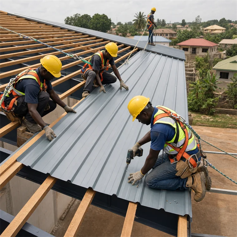 Install Long-Span Roofing Sheets