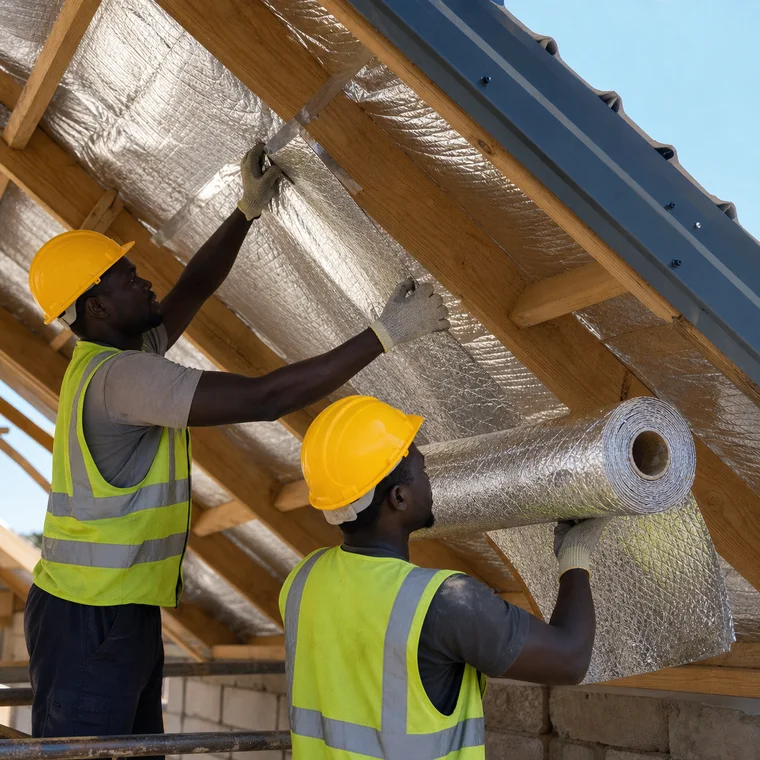 Install Roof Insulation and Reflective Foil