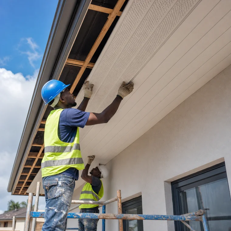 Install Roof Soffit