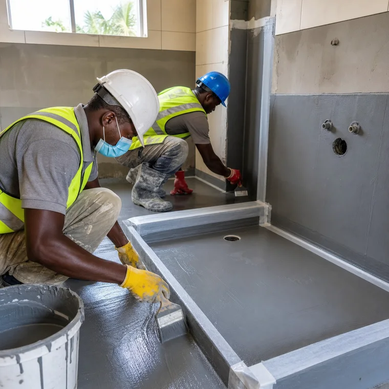 Apply Cementitious Waterproofing to Wet Areas
