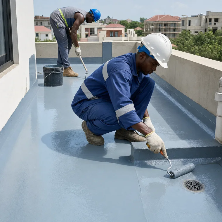 Apply Liquid Waterproofing to Balconies