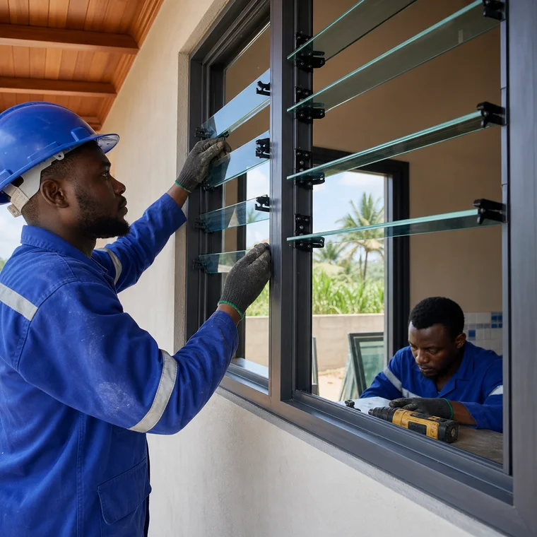 Install Glass or Aluminium Louvres