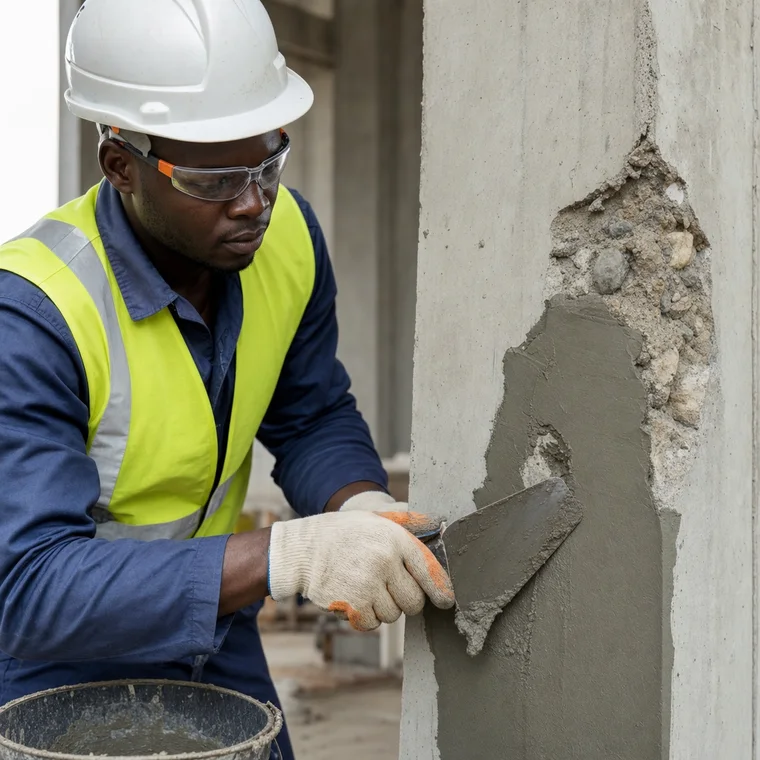 Apply Polymer-Modified Repair Mortar
