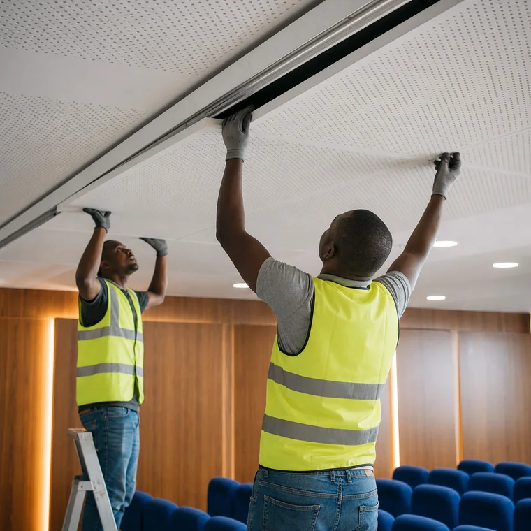 Install Acoustic Ceiling Panels