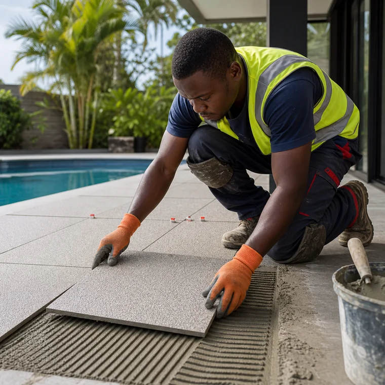 Install Outdoor Anti-Slip Tiles