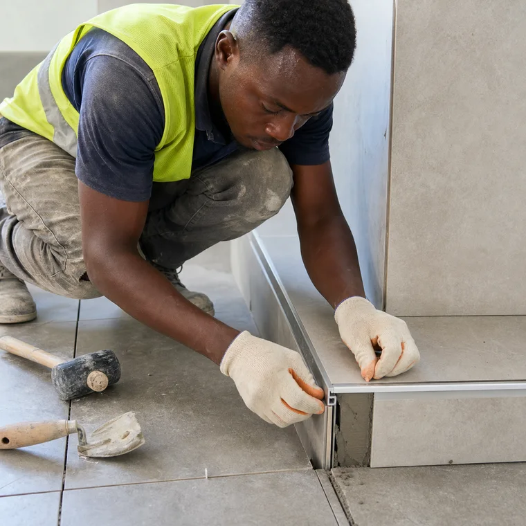 Install Tile Trims and Movement Joints