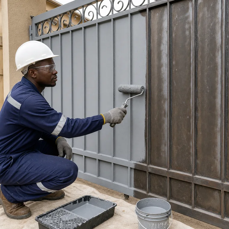 Apply Anti-Rust Primer and Paint to Metalwork