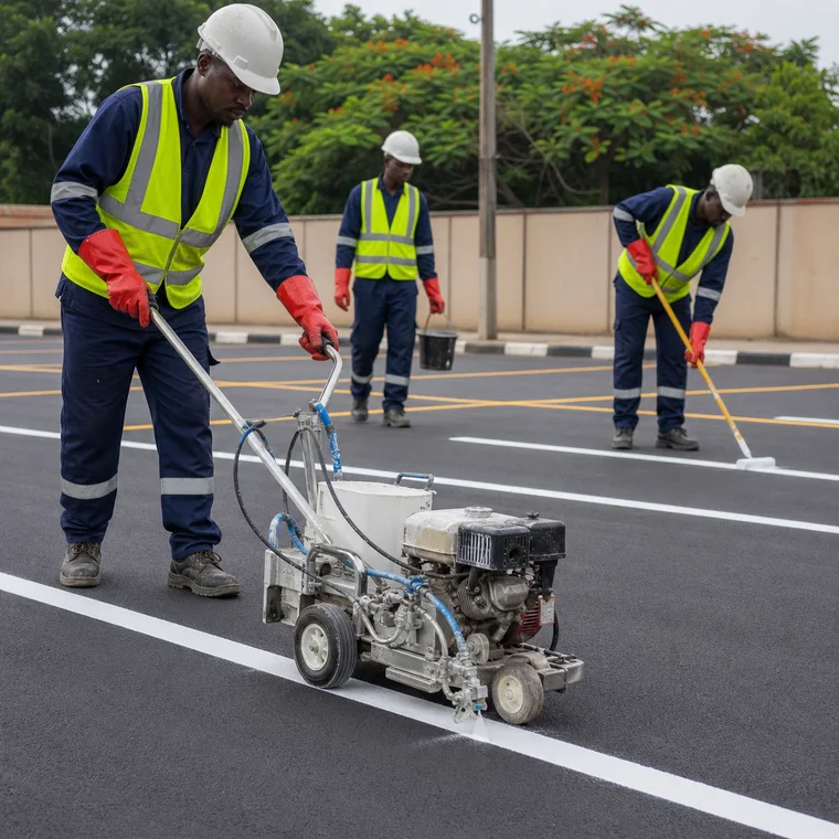 Apply Parking and Road Line Markings