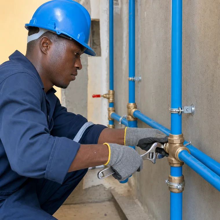 Install Cold-Water Distribution Pipework