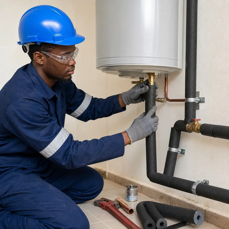 Install Hot-Water Distribution Pipework