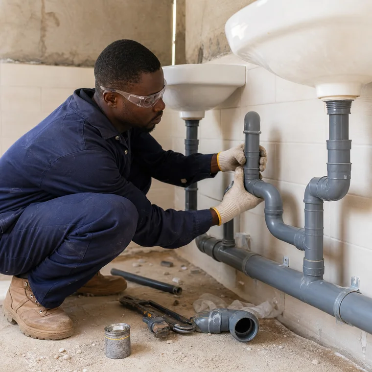 Install Above-Ground PVC Waste Pipework