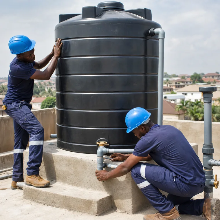 Install Water Storage Tanks