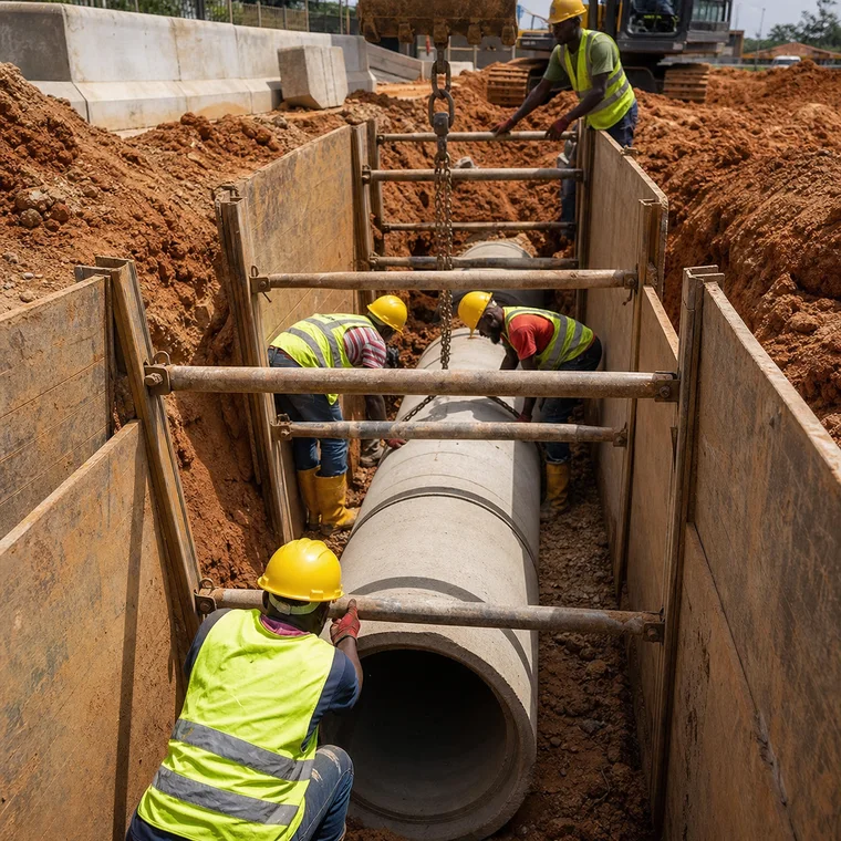 Lay Underground Stormwater Pipes