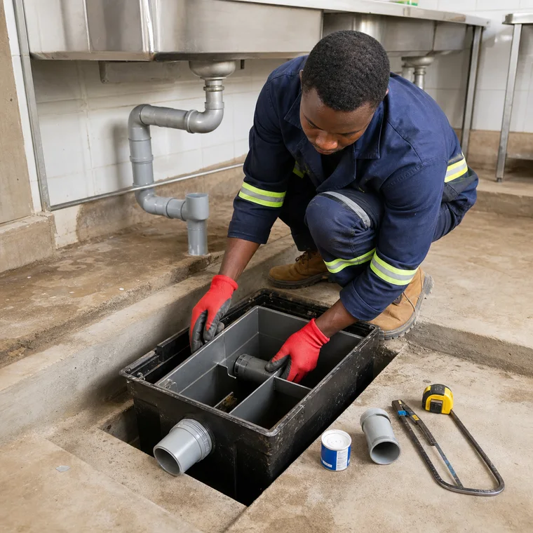 Install Channel Drains and Gratings