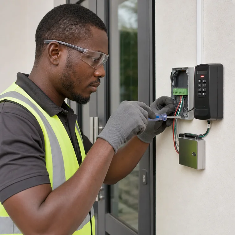 Install Access-Control Cabling and Devices