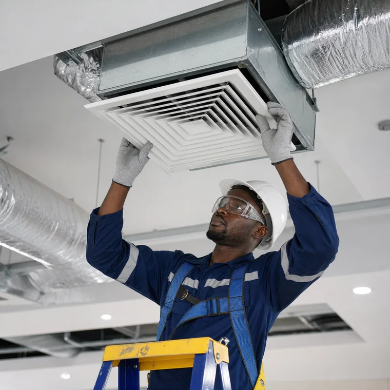Install Air Grilles and Diffusers