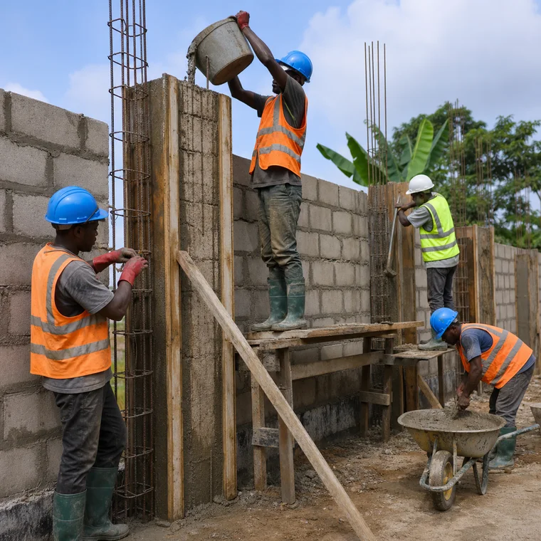 Construct Blockwork Fence Walls
