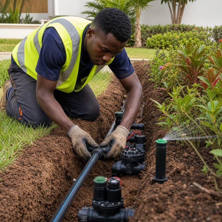 Install Landscape Irrigation Pipework