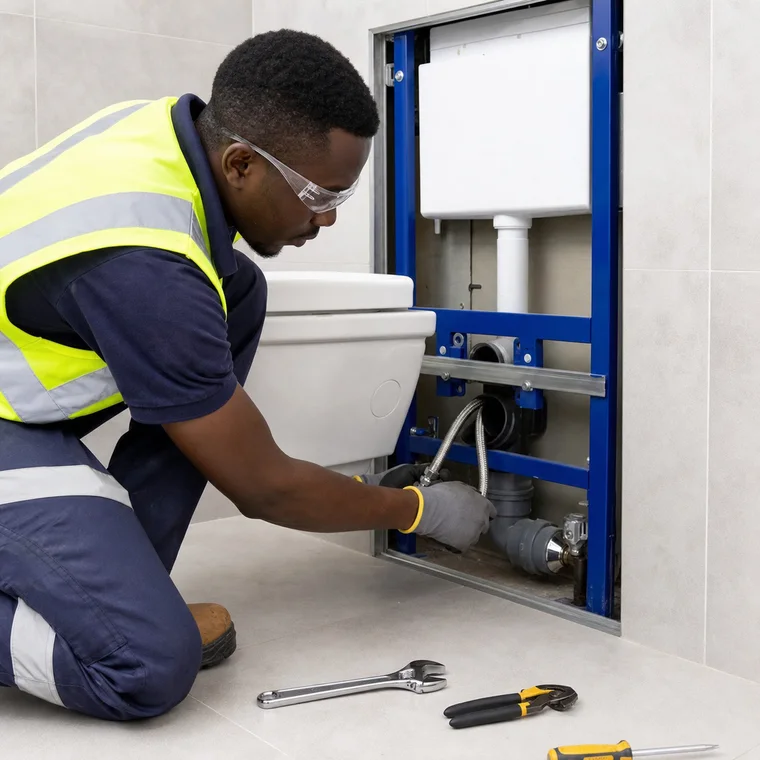 Install Plumbing Fixture Supports and Complete Final Connections
