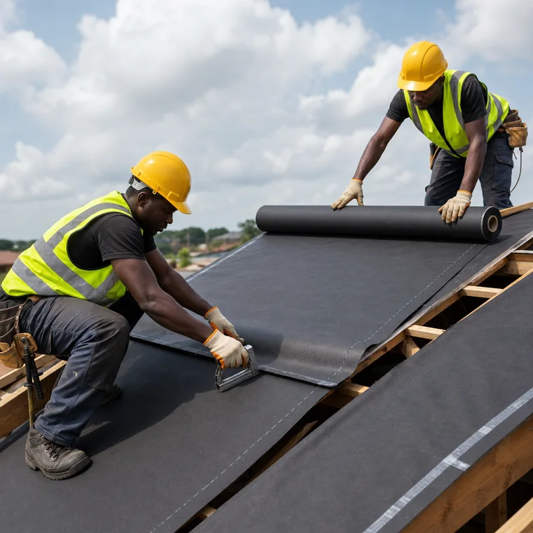 Install Roofing Underlay and Separation Layer