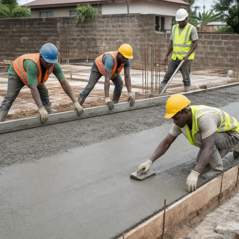 Place and Finish Concrete