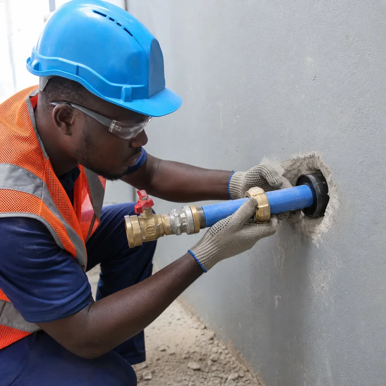 Install Incoming Water-Service Sleeve Fittings