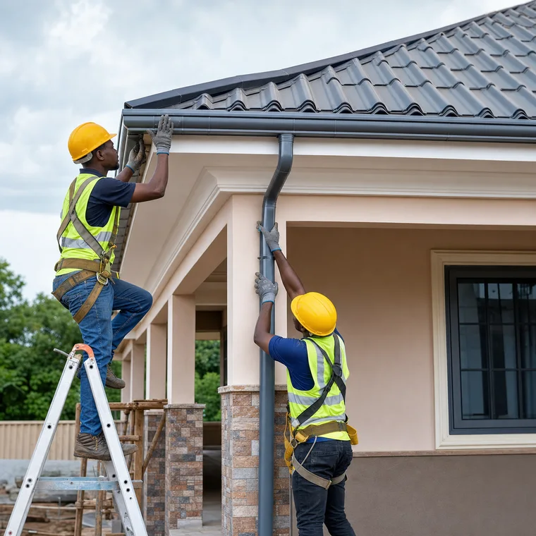 Install Roof Gutters and Downpipes