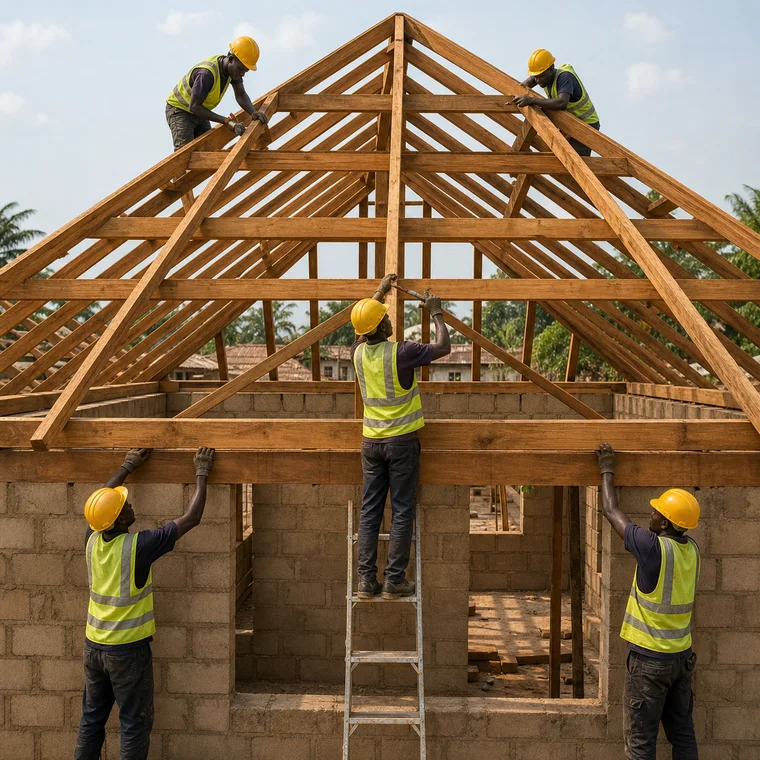 Install Timber Roof Framing